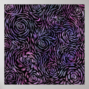 Póster Rosas impresionistas