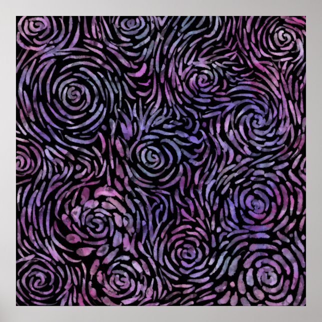 Póster Rosas impresionistas (Frente)