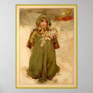 Póster Rosas navidades