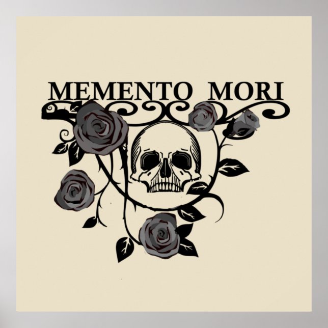 Póster Rosas negros de Memento Mori (Frente)