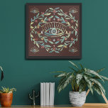 Póster Rosas oculares místicos vivan el Boho mágico color<br><div class="desc">Este patrón hecho a mano hace arte de pared impresionante. Cambia los colores para que encajen en tu decoración o añade tu propio texto personalizado. ¡Revisa mi tienda por más o hazme saber si quieres algo personalizado!</div>