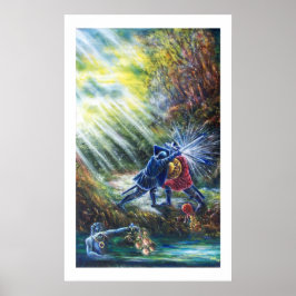 Póster ROSAS olvidados luchan contra caballeros, dinero y