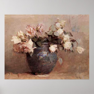 Póster Rosas pálidos