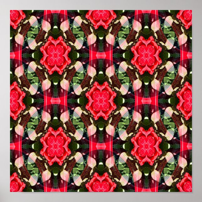 Póster Rosas rojas de amor...... (Frente)