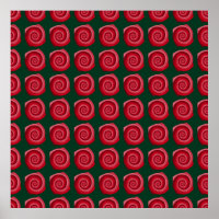 rosas rojas en un fondo verde abstracto, de fondo