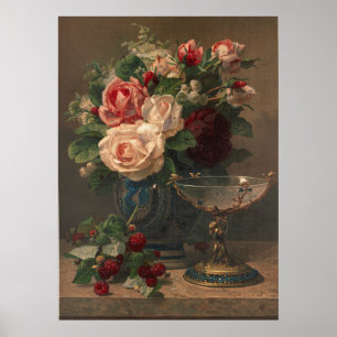 Póster Rosas rosados