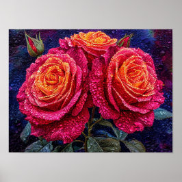 Póster Rosas rosas rosas