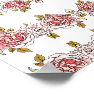 Póster Rosas rosas rosas antiguas