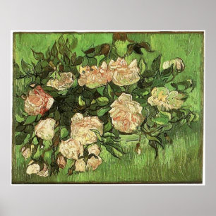 Póster Rosas rosas rosas, Vam Gogh, 1890
