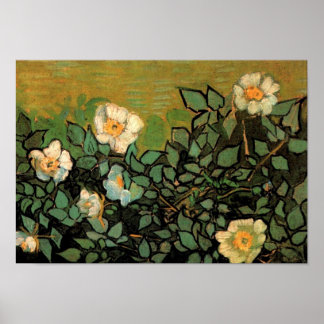 Póster Rosas silvestres (F597) Bella Artes Van Gogh