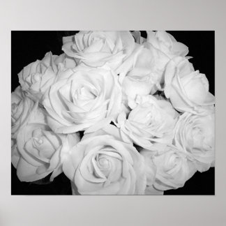 Póster Rosas sobre lienzo
