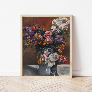 Póster Rosas, tulipanes y lilacs   Lovis Corinth
