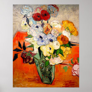 Póster Rosas Van Gogh y Anemones