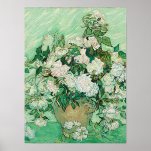 Póster Rosas - Vincent van Gogh