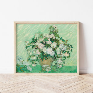 Póster Rosas   Vincent van Gogh