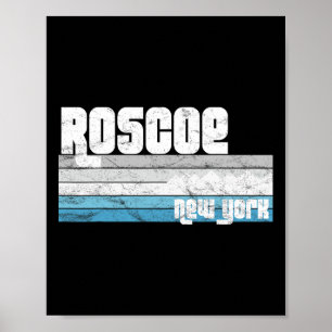 Póster Roscoe Nueva York Ny Vacaciones Retro Esquí Sender