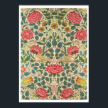Póster 'Rose', 1883 (printed cotton)<br><div class="desc">Image:27862  'Rose',  1883 (printed cotton). Morris,  William (1834-96). Private Collection.  Art,  Fine Art.</div>
