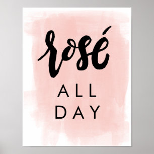 Póster Rosé All Day Poster