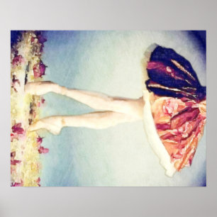 Póster Rose Ballerina