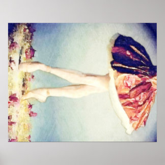 Póster Rose Ballerina