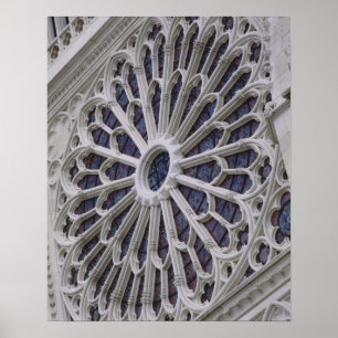 Póster Rose window from the west facade, c.1270