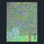 Póster Rosebushes de Gustav Klimt bajo la pintura del árb<br><div class="desc">Rosebushes de Gustav Klimt bajo el Poster de pintura del árbol.</div>