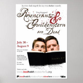 Póster Rosencrantz y Poster de Guildenstern