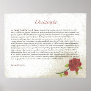 Póster Rosie DESIDERATA