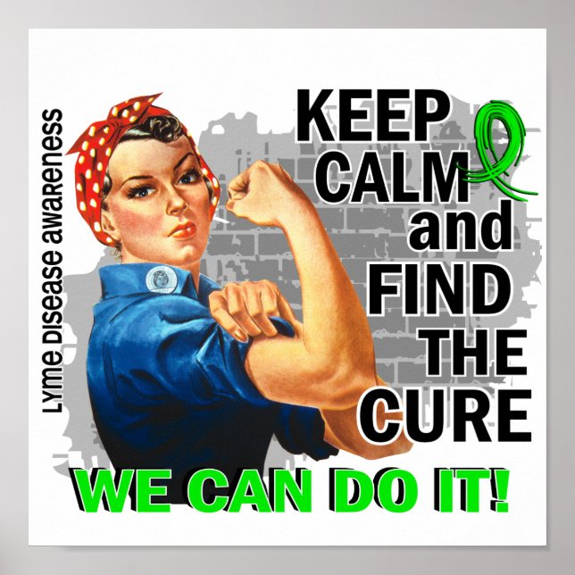 Póster Rosie Keep Calm Lyme Disease.png (Frente)