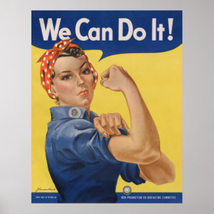 Póster Rosie la remachadora Mujeres fuertes en la fuerza 