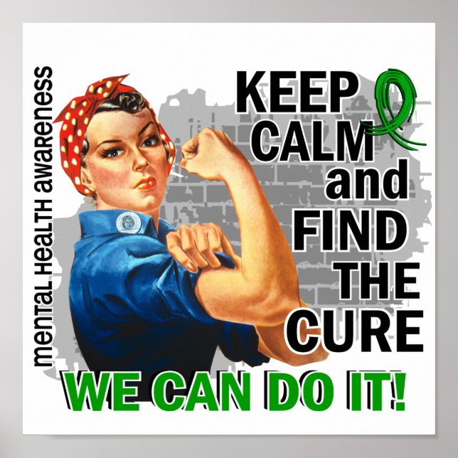 Póster Rosie Mantenga la calma en la salud mental.png (Frente)