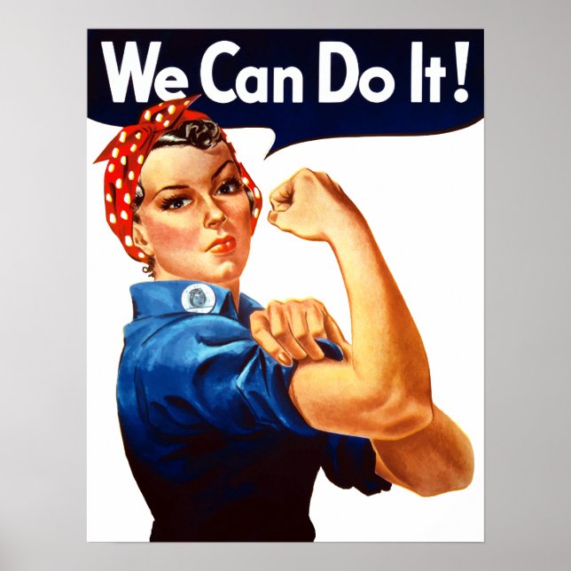 Póster Rosie moderna el Poster del Riveter (Frente)