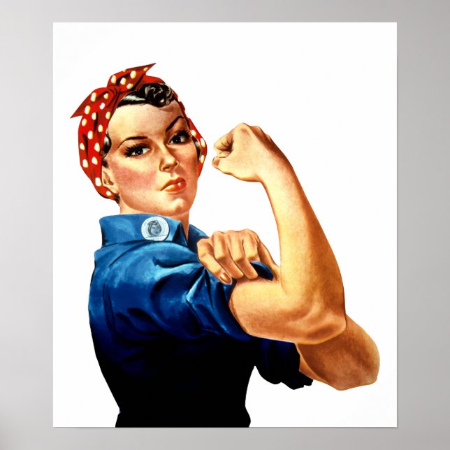 Póster Rosie moderna el Riveter (Frente)