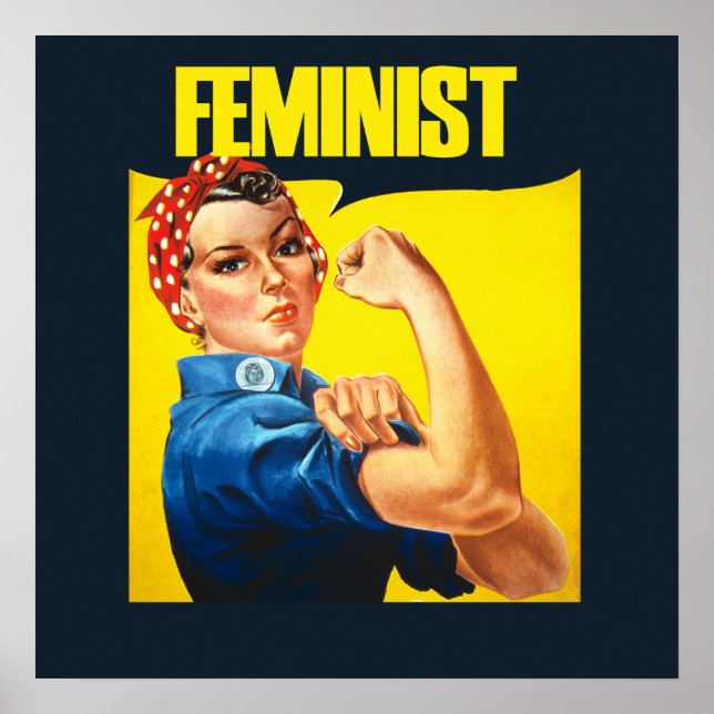 Póster Rosie Riveter, la feminista vendista (Frente)