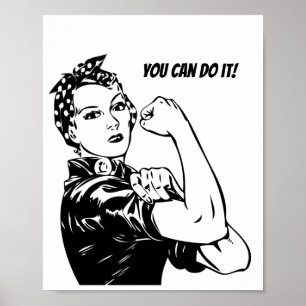 Póster Rosie Riveter puedes hacerlo