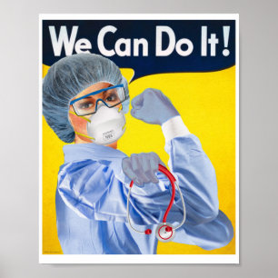 Póster Rosie the Medical Professional Poster Print