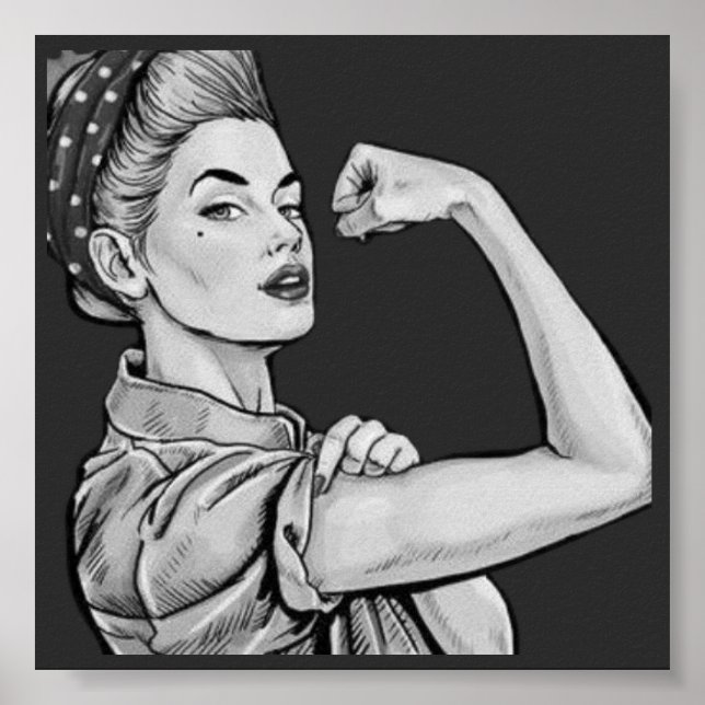 Póster rosie the riveter (Frente)