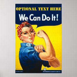 Póster Rosie The Riveter Personalizado