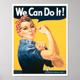 Póster Rosie the Riveter Podemos hacerlo