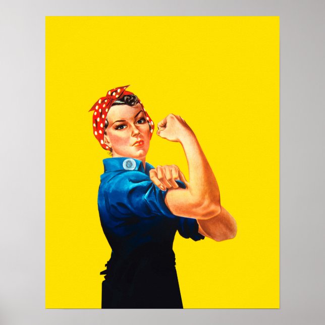 Póster Rosie The Riveter Retro Style Icon (Frente)