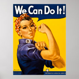 Póster Rosie the Riveter We Can Do It! Vintage WWII