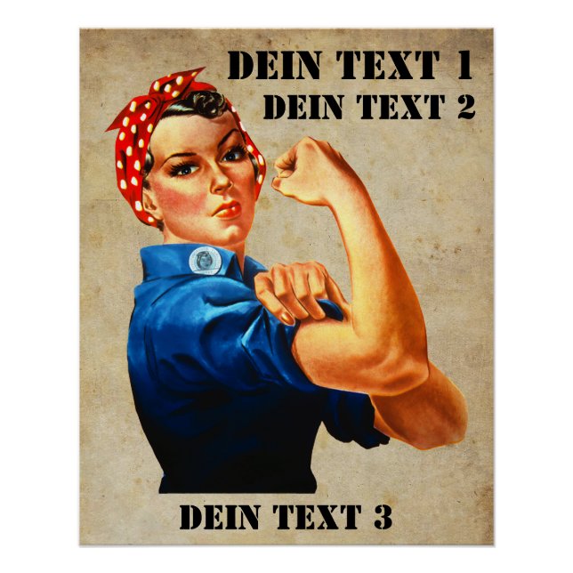 Póster Rosie the Riveter - Yes We Can (Anverso)