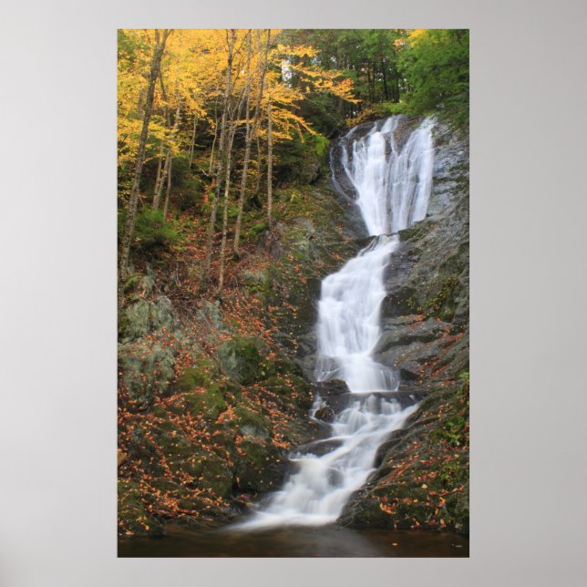 Póster Ross Brook cae en otoño de la cascada Berkshires (Frente)