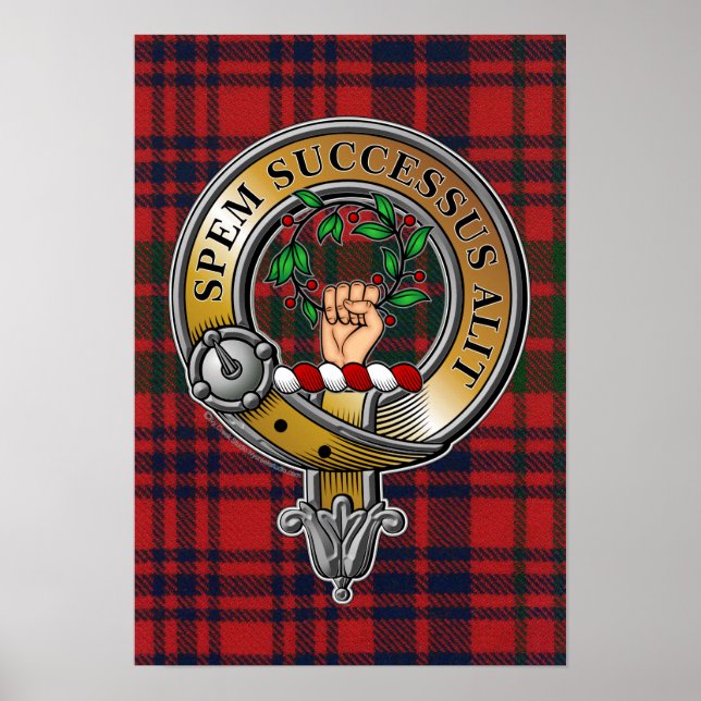 Póster Ross Tartan & Badge (Frente)