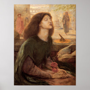 Póster Rossetti - Beata Beatrix 1882