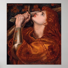 Póster Rossetti Juana de Arco CC0761 Poster de Cardstock