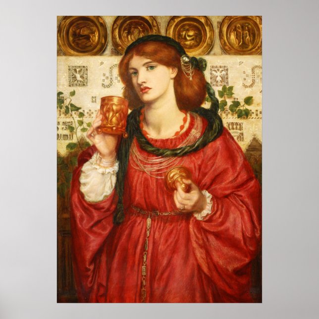 Póster Rossetti Poster De La Copa De Amor CC0175 (Frente)