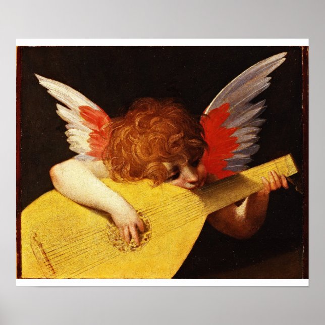 Póster Rosso Fiorentino - Ángel musical (Frente)