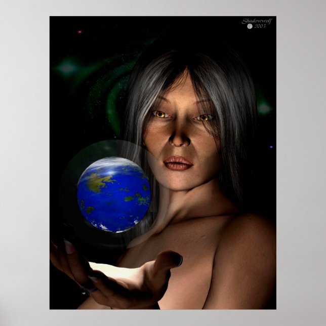 Póster Rostros de la diosa - El coro (Frente)