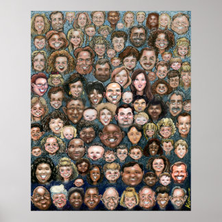 Póster Rostros de la humanidad